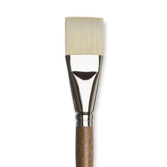 Winsor & Newton Artists' Oil Synthetic Hog Brush - Bright, Size 16, Long Handle {1}