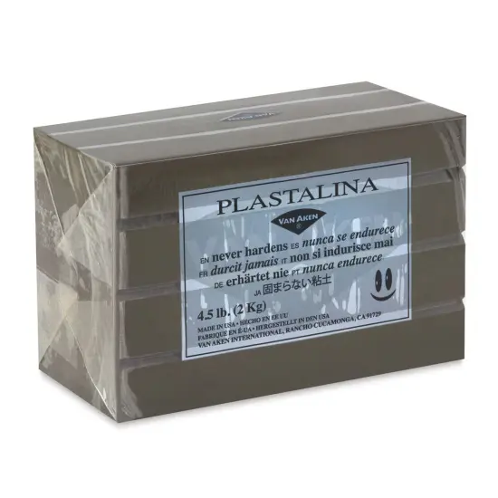 Van Aken Plastalina Modeling Clay - 4.5 lb, Sculptor Gray {1}