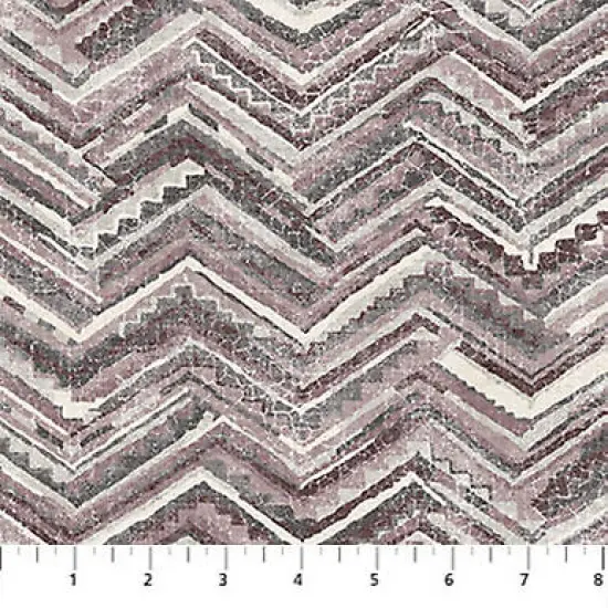 Canyon Creek Zig Zag Charcoal Plum Cotton Fabric by Northcott Fabrics {1}