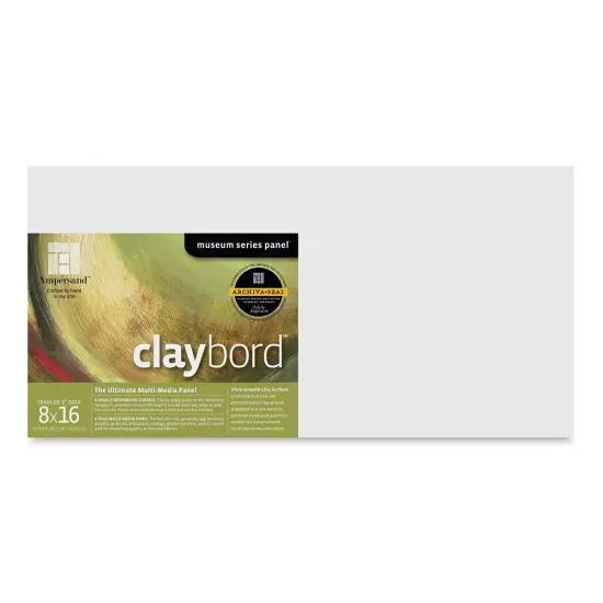 Ampersand Claybord - 8" x 16", 2" Deep Cradled {1}