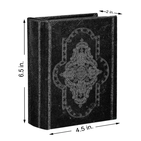 Decorative Vintage Book Style Trinket Storage Box {2}