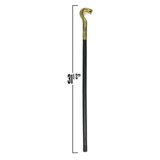 King Cobra Cane - Egyptian Style Staff or Scepter for Emperor - 1 Piece Costume Accessory Prop {6}