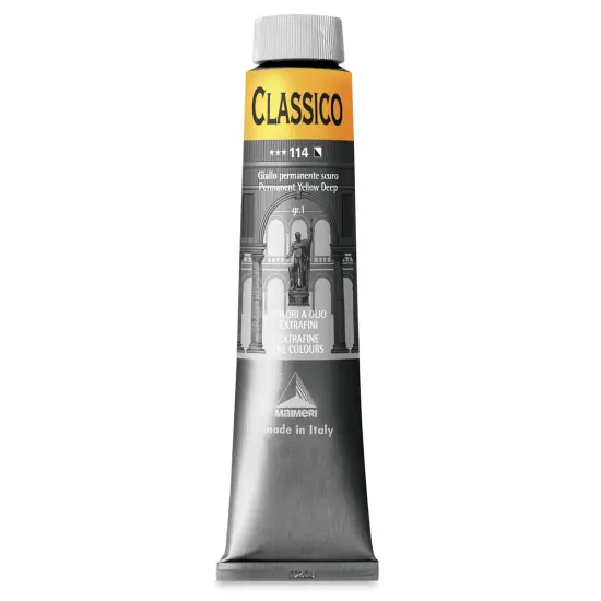 Maimeri Classico Oil Color - Permanent Yellow Deep, 200 ml tube {1}