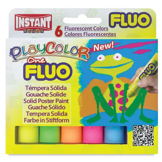 Playcolor - Fluorescent Colors, Set of 6, Standard Size {2}