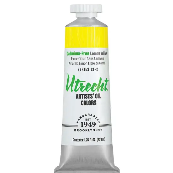 Utrecht Artists' Oil Paint - Cadmium-Free Lemon Yellow, 37 ml {1}