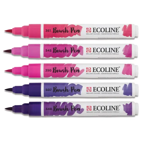 Royal Talens Ecoline Brush Marker Set - Violet Hues, Set of 5 {2}