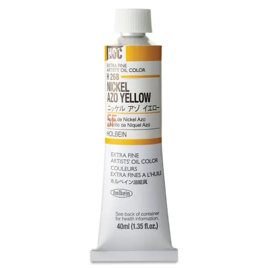 Holbein Artists' Oil Color - Nickel Yellow Azo, 40 ml tube {1}