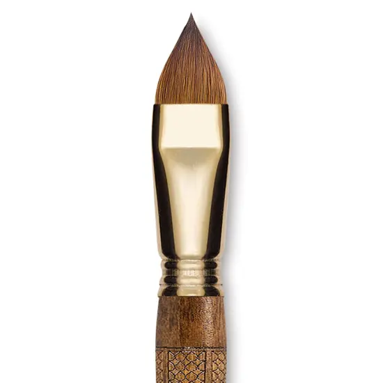 Escoda Reserva Kolinsky-Tajmyr Sable Brush - Filbert, Short Handle, Size 20 {2}