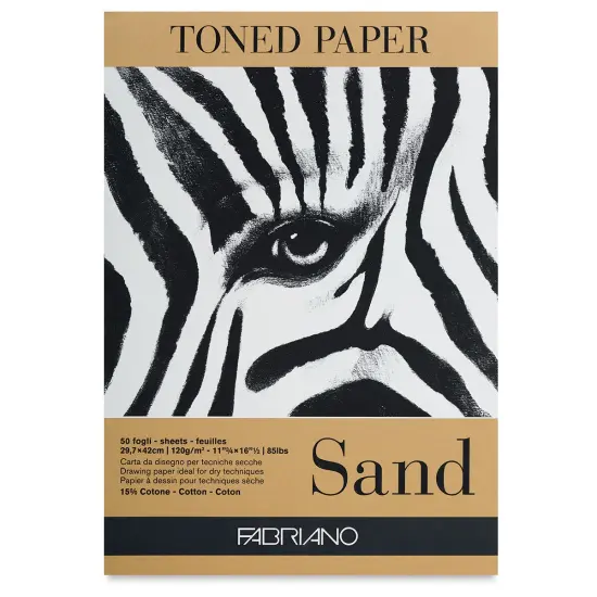 Fabriano Toned Paper Pad - 11-3/4" x 16-1/2", Sand {1}
