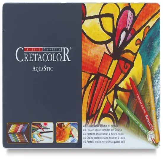 Cretacolor AquaStics - Assorted Colors, Tin Set, Set o f40 {2}