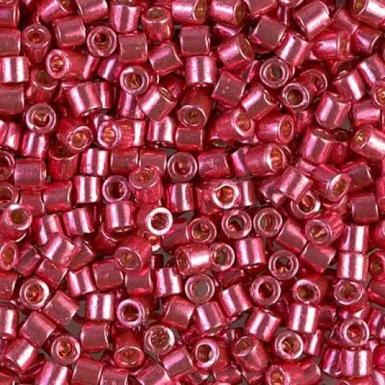 Miyuki Delica Bead 8/0, DBL1841, Duracoat Galvanized Light Cranberry {1}