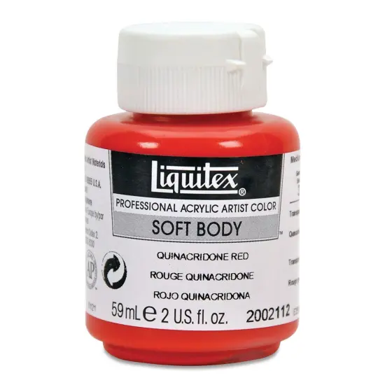 Liquitex Soft Body Artist Acrylics - Quinacridone Red, 59 ml bottle {1}
