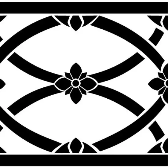 Fancy Wrought Iron Wall Stencil | 2888 by Designer Stencils | Pattern Stencils | Reusable Stencils for Painting | {2}