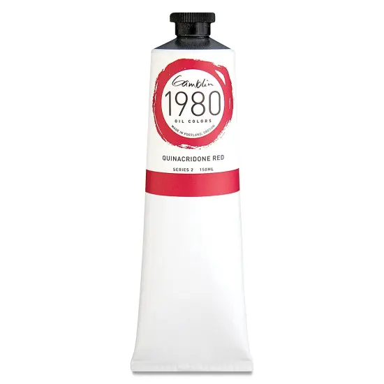 Gamblin 1980 Oils - Quinacridone Red, 150 ml tube {2}