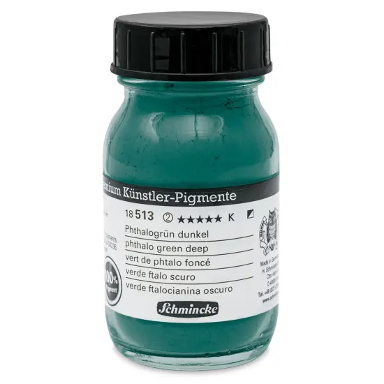 Schmincke Pigment - Phthalo Green Deep, 100 ml Jar {1}