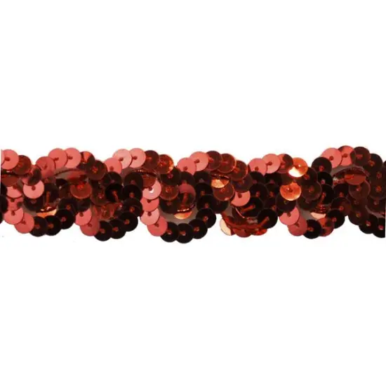 Belagio Sequin Trim, 1" Wide, Serpentine Design, 10-Yard Bolt, Red {1}