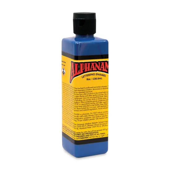 Alpha6 Alphanamel Lettering Enamel - Alpha Blue, 236.6 ml, Bottle {1}