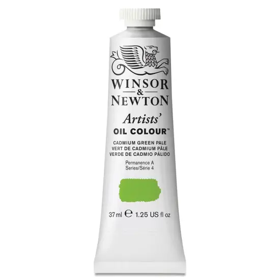 Winsor & Newton Artists' Oil Color - Cadmium Green Pale, 37 ml tube {1}