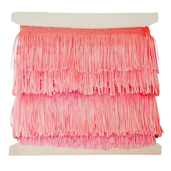 Belagio Chainette Fringe, 2" Wide, 10- Yard Bolt, Pink {1}