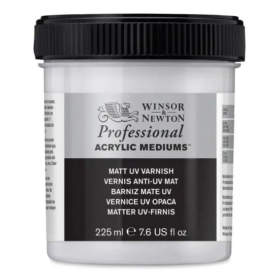 Winsor & Newton Artists' Acrylic UV Varnish - Matte, 225 ml jar {1}
