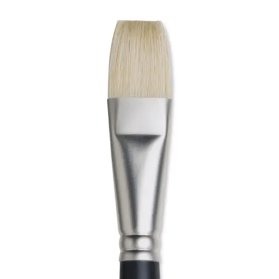 Winsor & Newton Artists' Oil Brush - Flat, Long Handle, Size 12 {1}