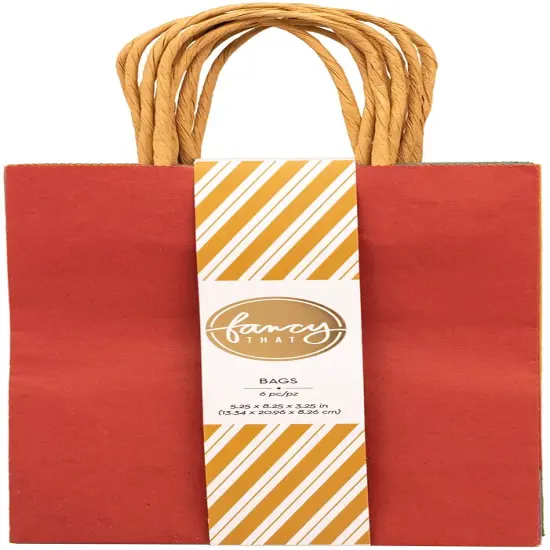 American Crafts Fancy That Small Gift Bags 5.25"x8.25" 6/pkg-Brights {1}