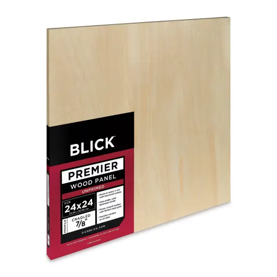 Blick Premier Wood Panel - 24" x 24", 7/8" Traditional Profile, Cradled {1}