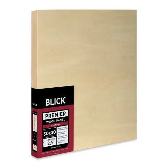 Blick Premier Wood Panel - 30" x 30", 2-1/2" Extra Deep Profile, Cradled {1}
