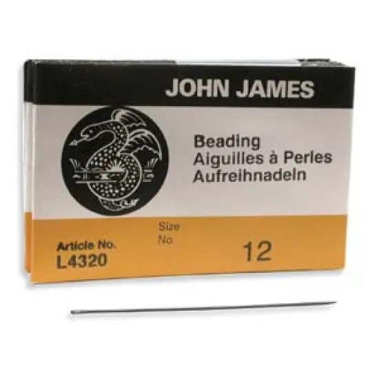 English Beading Needles #12, 25 pack {1}