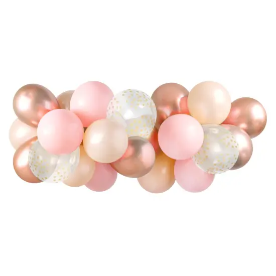 Balloon Garland - Pink & Rose Gold {1}