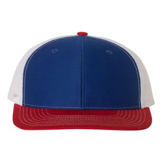 Richardson&reg; Snapback Trucker Cap Royal/ White/ Red {1}