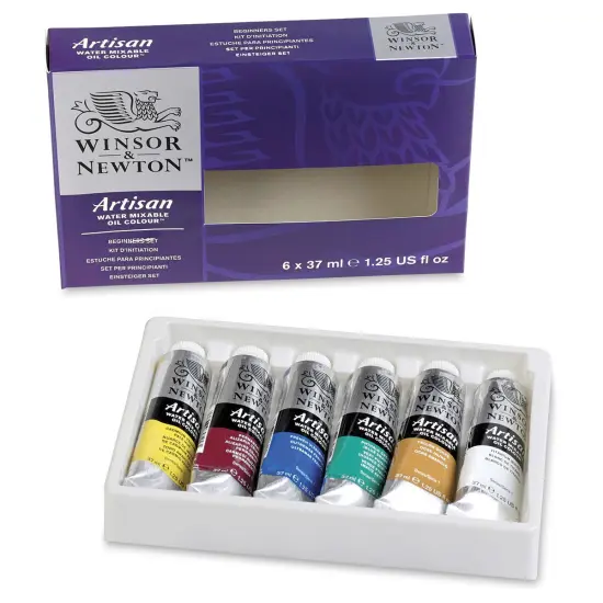 Winsor & Newton Artisan Water Mixable Oil Paint - Set of 6, Beginner Set, 37 ml {1}