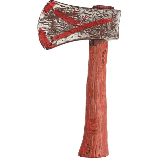 Toy Faux Bloody Murderer Weapon Undead Zombie Hunter Axe Costume Accessory {1}