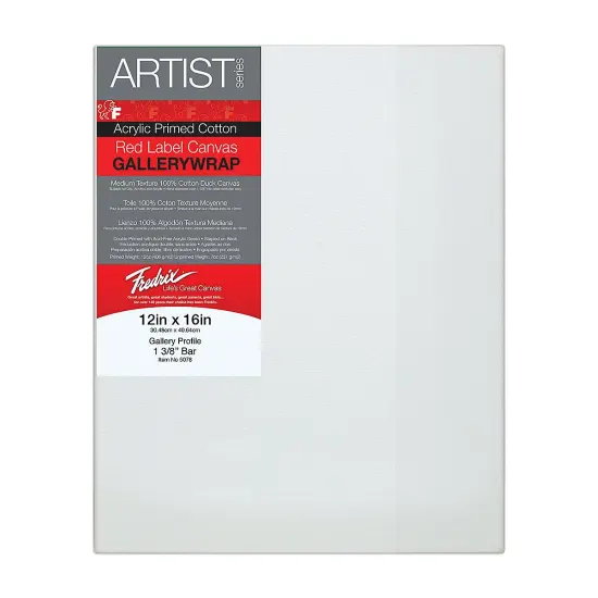 Fredrix Profile Cotton Canvas - 12" x 16", Gallerywrap {1}