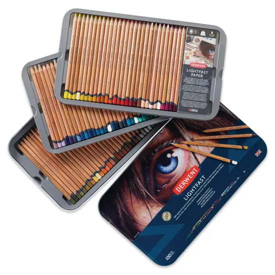 Derwent Lightfast Colored Pencils - Tin Box Set of 100 {1}