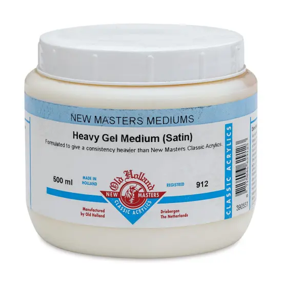 Old Holland New Masters Heavy Gel Medium - Satin, 500 ml jar {1}