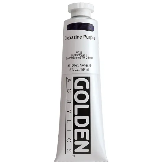 Golden Heavy Body Artist Acrylics - Dioxazine Purple, 2 oz Tube {2}