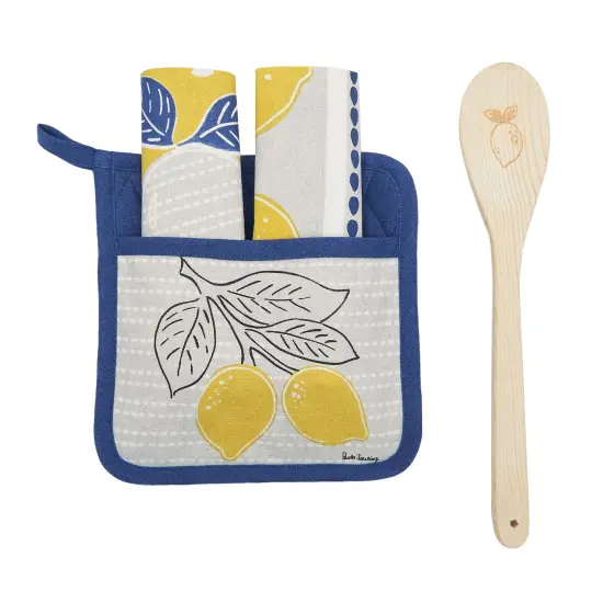 Lemon Dash Kitchen Potholder Gift Set {1}