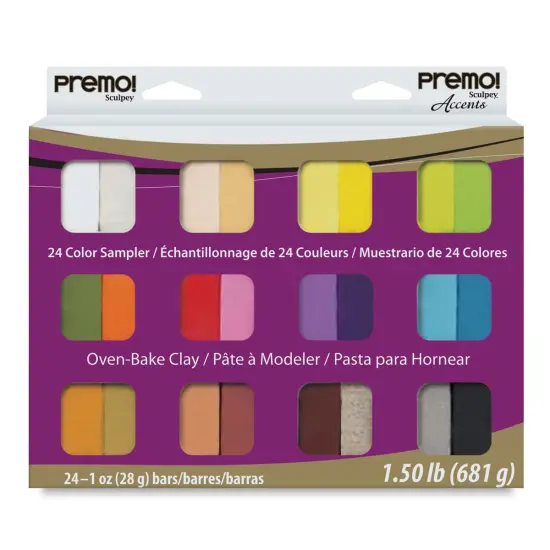 Sculpey Premo - Assorted Colors, Set of 24, 1 oz {1}