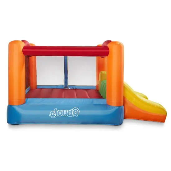 Cloud 9 Inflatable Bounce House and Blower, Bouncer for Kids with Fun Slide, Includes Stakes and Repair Patches {4}