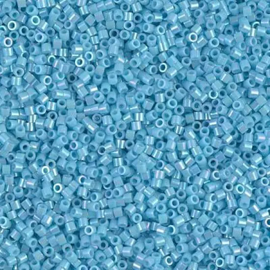 Miyuki Delica Bead 15/0, DBS0164, Opaque Turquoise Blue AB {1}