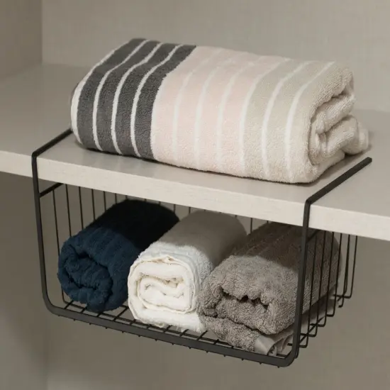 Hanging Under Shelf Metal Storage Basket {2}