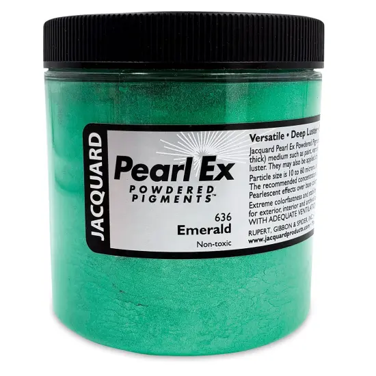 Jacquard Pearl-Ex Pigment - 4 oz, Emerald, Jar {1}