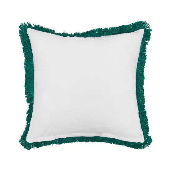 Bunny Floral Spring Printed and Embellished Spring Easter Themed Accent Throw Pillow, 18" x 18" {3}