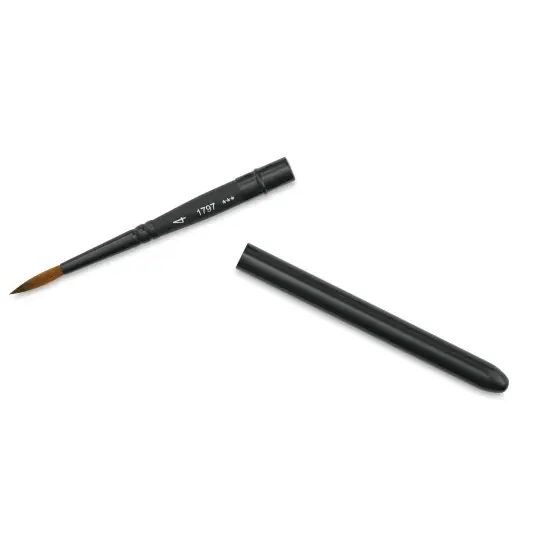 Rapha&euml;l Stradivarius Synthetic Kolinsky Sable Travel Brush - Round, Size 4 {1}