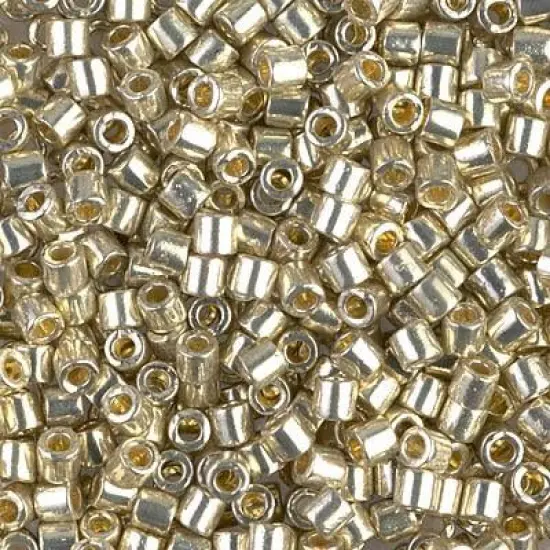 Miyuki Delica Bead 8/0, DBL1831, Duracoat Galvanized Silver {1}