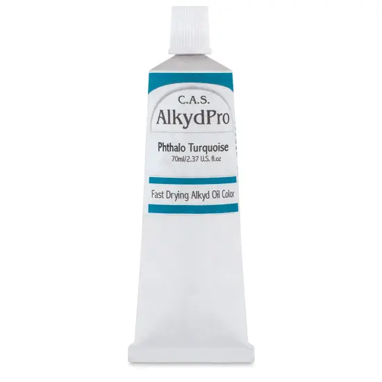 CAS AlkydPro Fast-Drying Alkyd Oil Color - Phthalo Turquoise, 70 ml tube {1}