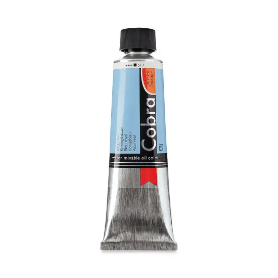 Cobra Artist Water Mixable Oil Paint - King's Blue, 150 ml tube {1}