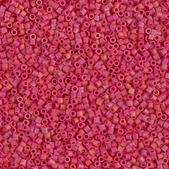 Miyuki Delica Bead 15/0, DBS0874, Matte Opaque Red AB {1}