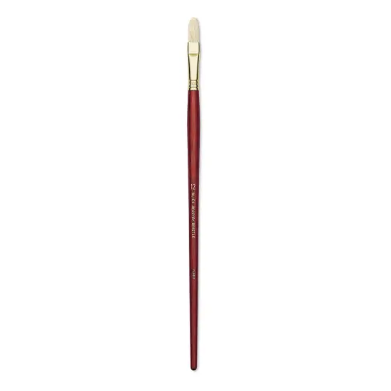 Blick Master Bristle Brush - Filbert, Long Handle, Size 12 {1}